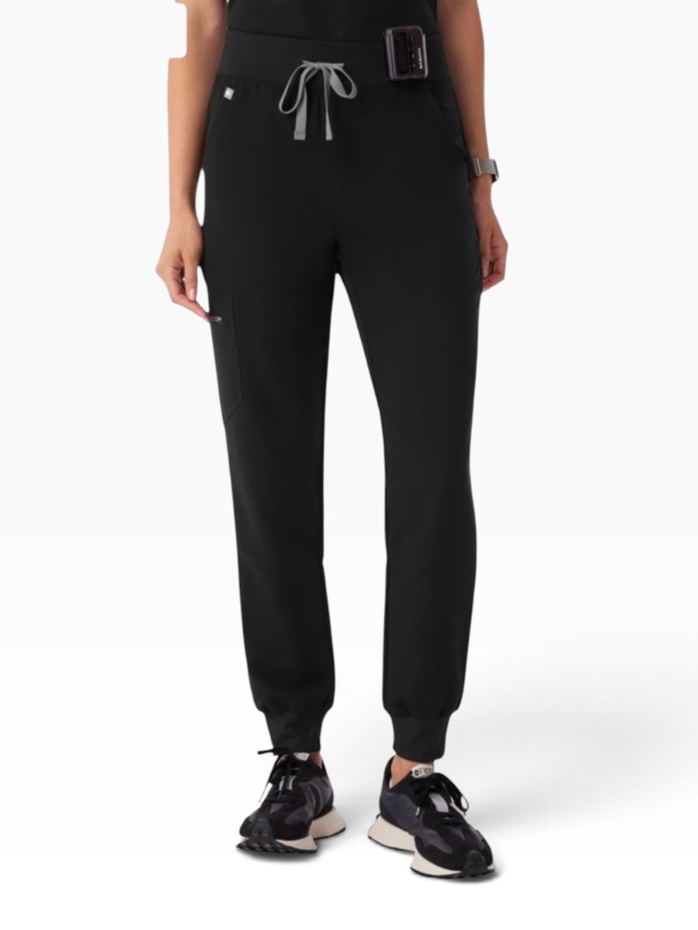 FIGS Women's Black Zamora High Rise Jogger Scrub Pant Size Medium